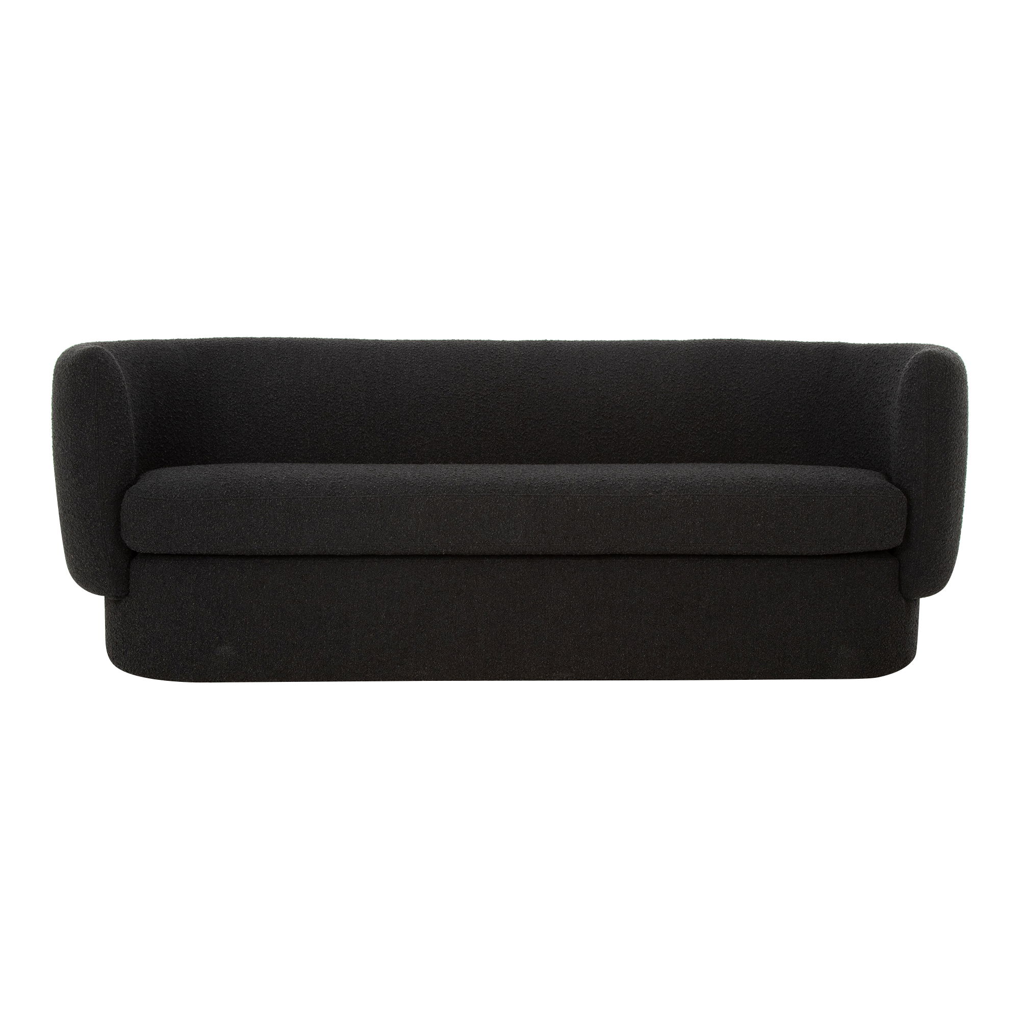 Koba Sofa Maya Black, Sofas & Sectional by Moe's Home, 83.75" width x 29.5" height x 33.75" depth View 1