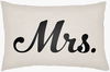Mr & Mrs Lumbar Pillow, Decorative Pillow by Surya, 14" length x 22" width thumbnail