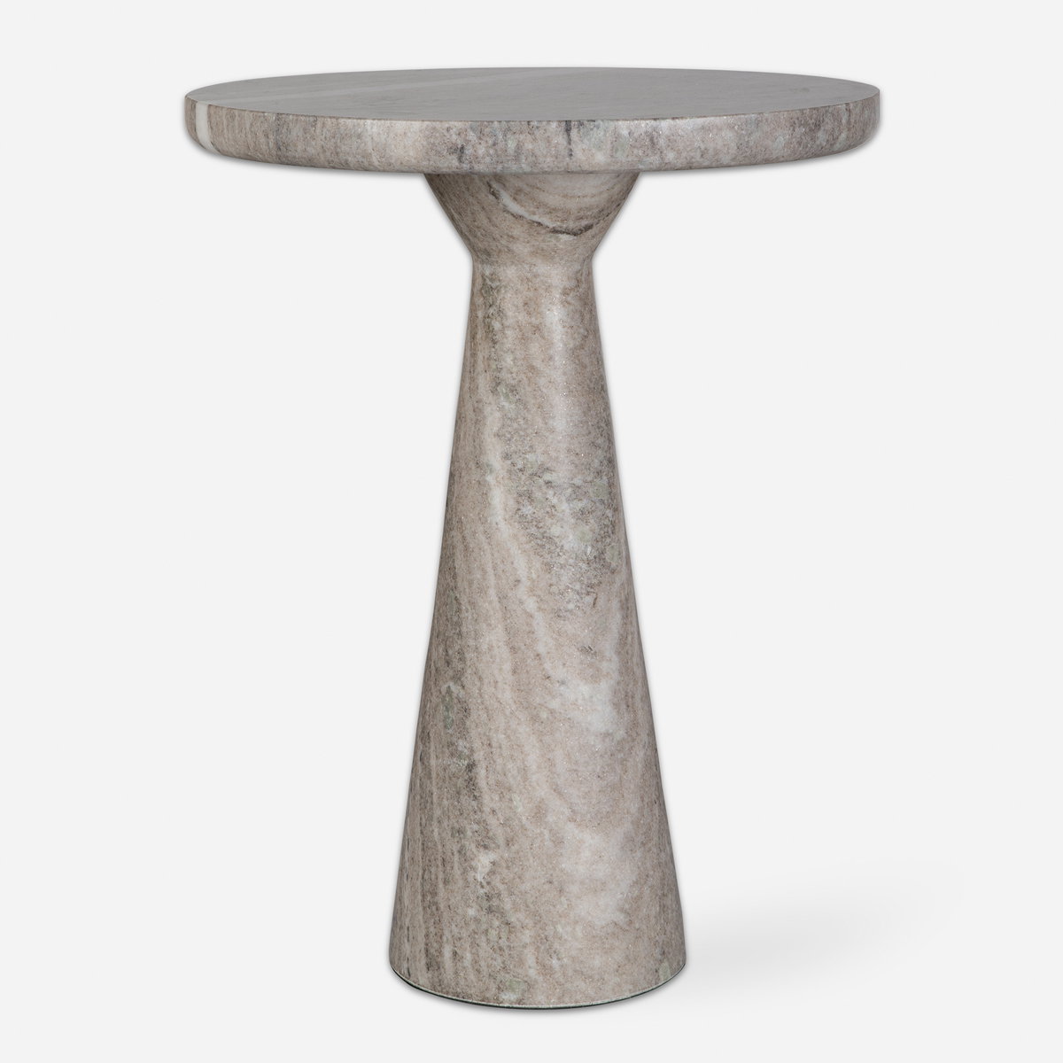 Stour Marble Accent Table, Furniture by Uttermost, 17" width x 22" height x 17" depth View 1
