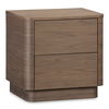 Round Off Tall Nightstand Walnut Brown thumbnail 1
