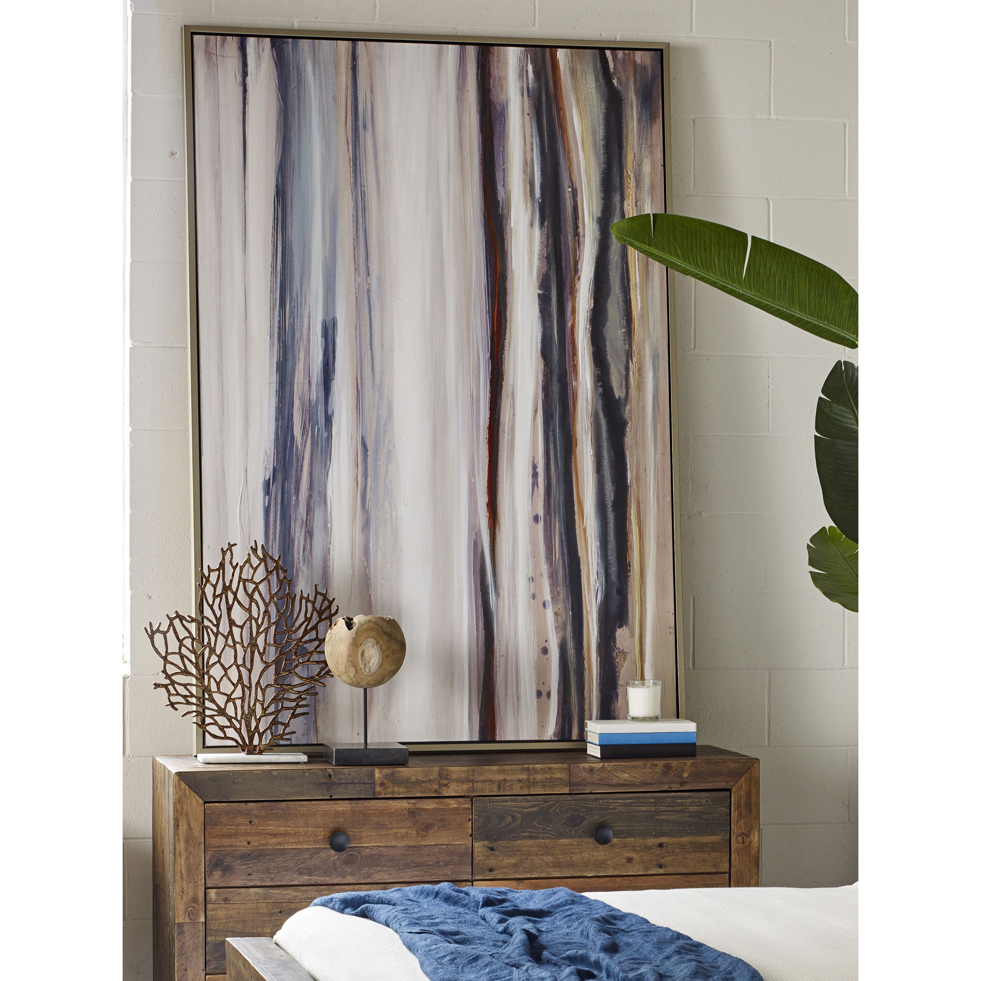Color Swathe Large Wall Decor Multi Color large image 