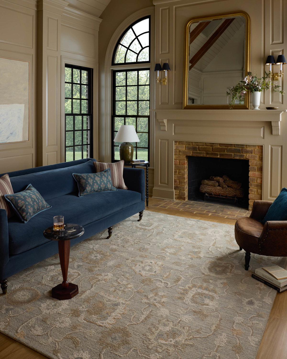 Chris Loves Julia x Loloi Dorothea Rug, 1'6" length x 1'6" width View 3