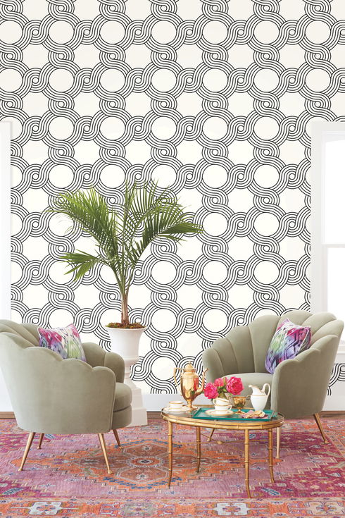 The Twist Black Wallpaper