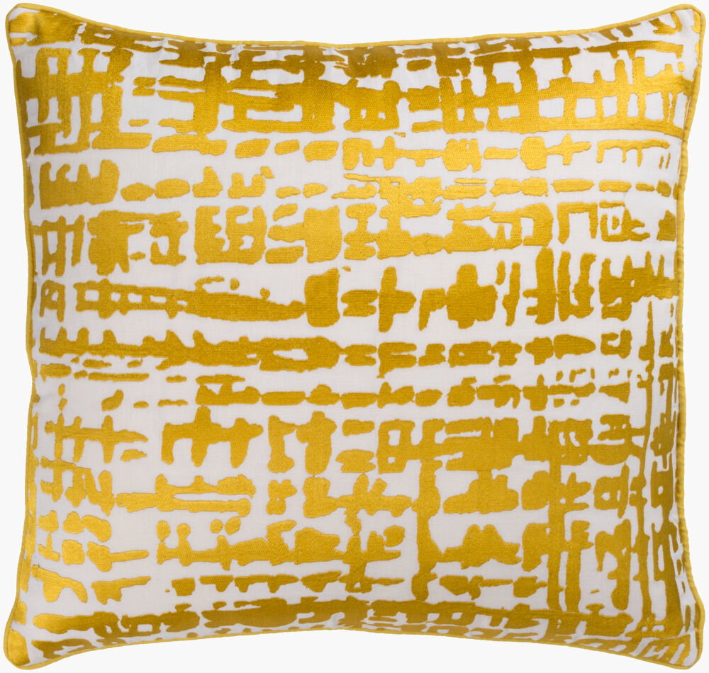 Hessian Lumbar Pillow Down, Decorative Pillow by Surya, 13" length x 20" width