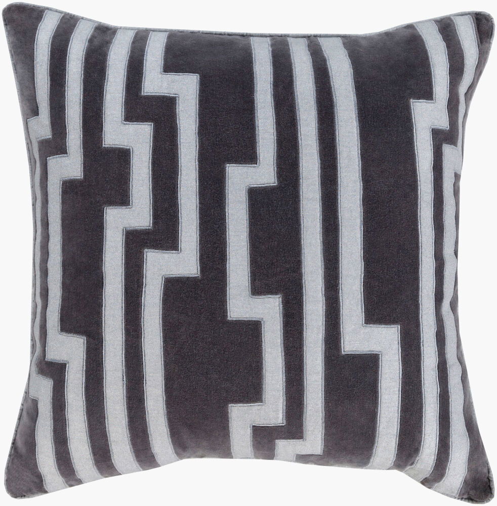 Velocity Accent Pillow Down, Decorative Pillow by Surya, 18" length x 18" width