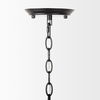 Gabriel Large Matte Black Chandelier, by Mercana, 47.25" length x 47.25" width x 59.05" height thumbnail 4