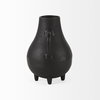 Cyrus Black Two handled Vase Decorative Object, by Mercana, 8.66" length x 4.72" width x 8.27" height thumbnail 7