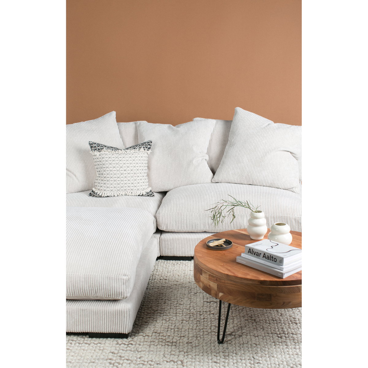 Privado Storage Coffee Table Natural, by Moe's Home, 31" width x 16" height x 31" depth View 8