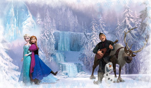 Frozen Chair Rail Wall Mural