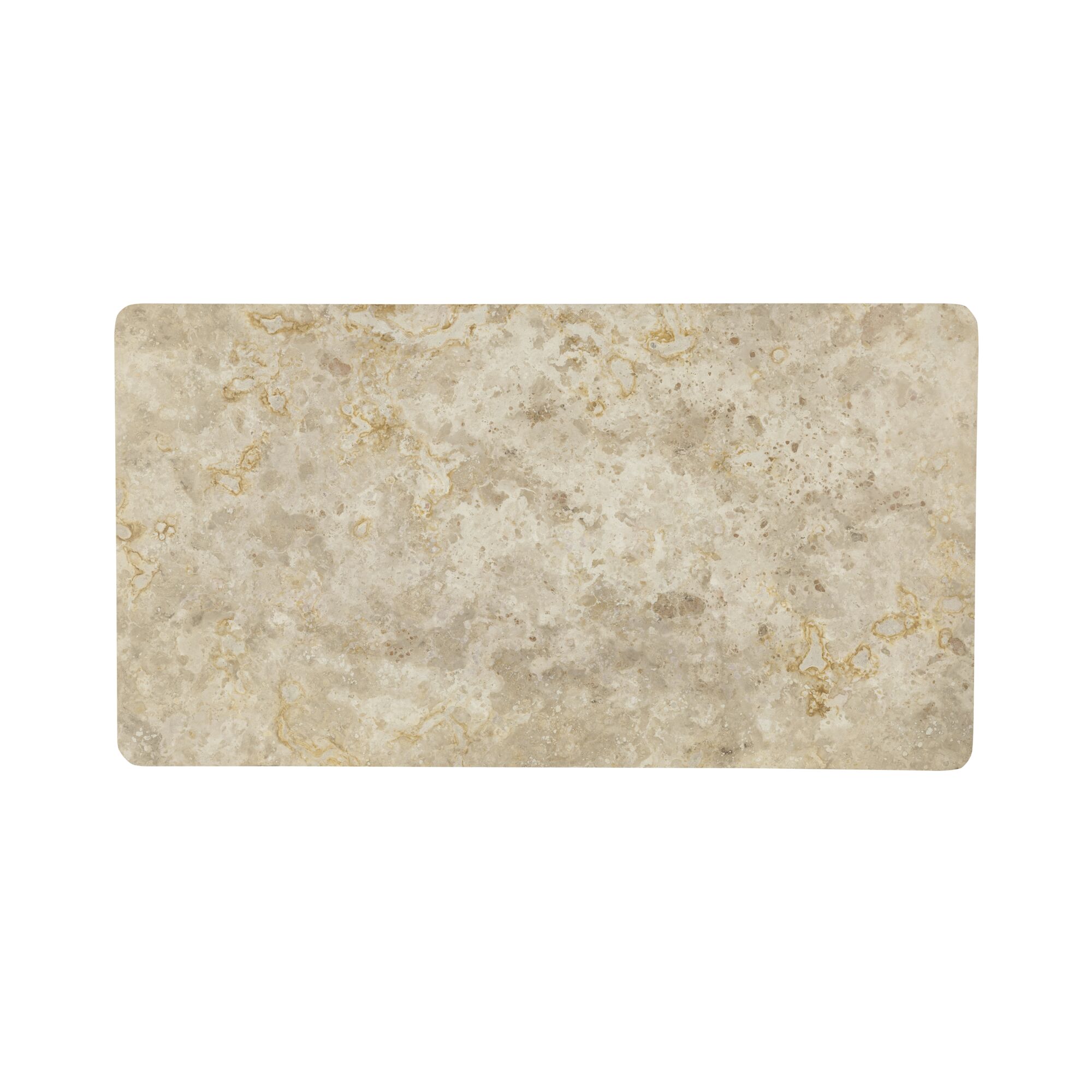 Segment Dining Table Panther Stone Beige, by Moe's Home, 72" width x 30" height x 39" depth View 4