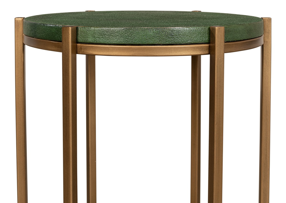Hobart Side Table, by Sarreid, 1'4" length x 1'4" width x 1'9" height View 3