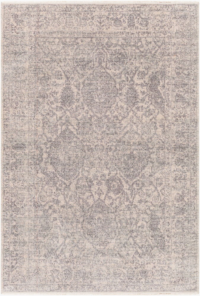 Subtle Machine Woven Rug, by Surya, 1'3.75" length x 1'3.75" width
