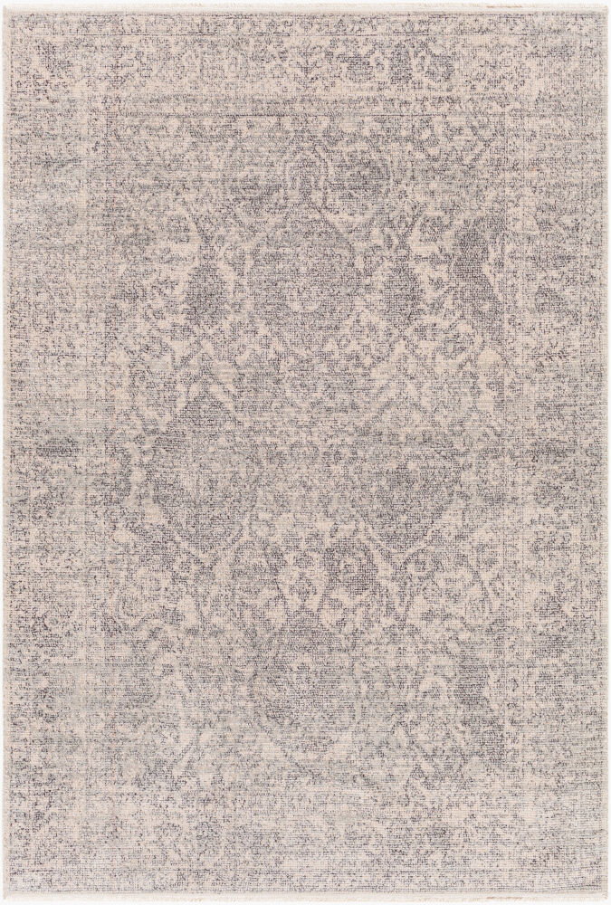 Subtle Machine Woven Rug, by Surya, 1'3.75" length x 1'3.75" width