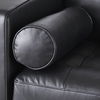 Svend  Black Leather Sofa, Sofas & Sectional by Mercana, 88" length x 38" width x 34" height thumbnail 12