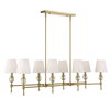 Arques 8 Light Linear Chandelier, Ceiling Light by Uttermost, 48" width x 14.5" height x 18.12" depth thumbnail 7