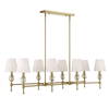 Arques 8 Light Linear Chandelier, Pendant by Uttermost, 48" width x 14.5" height x 18.12" depth thumbnail 7