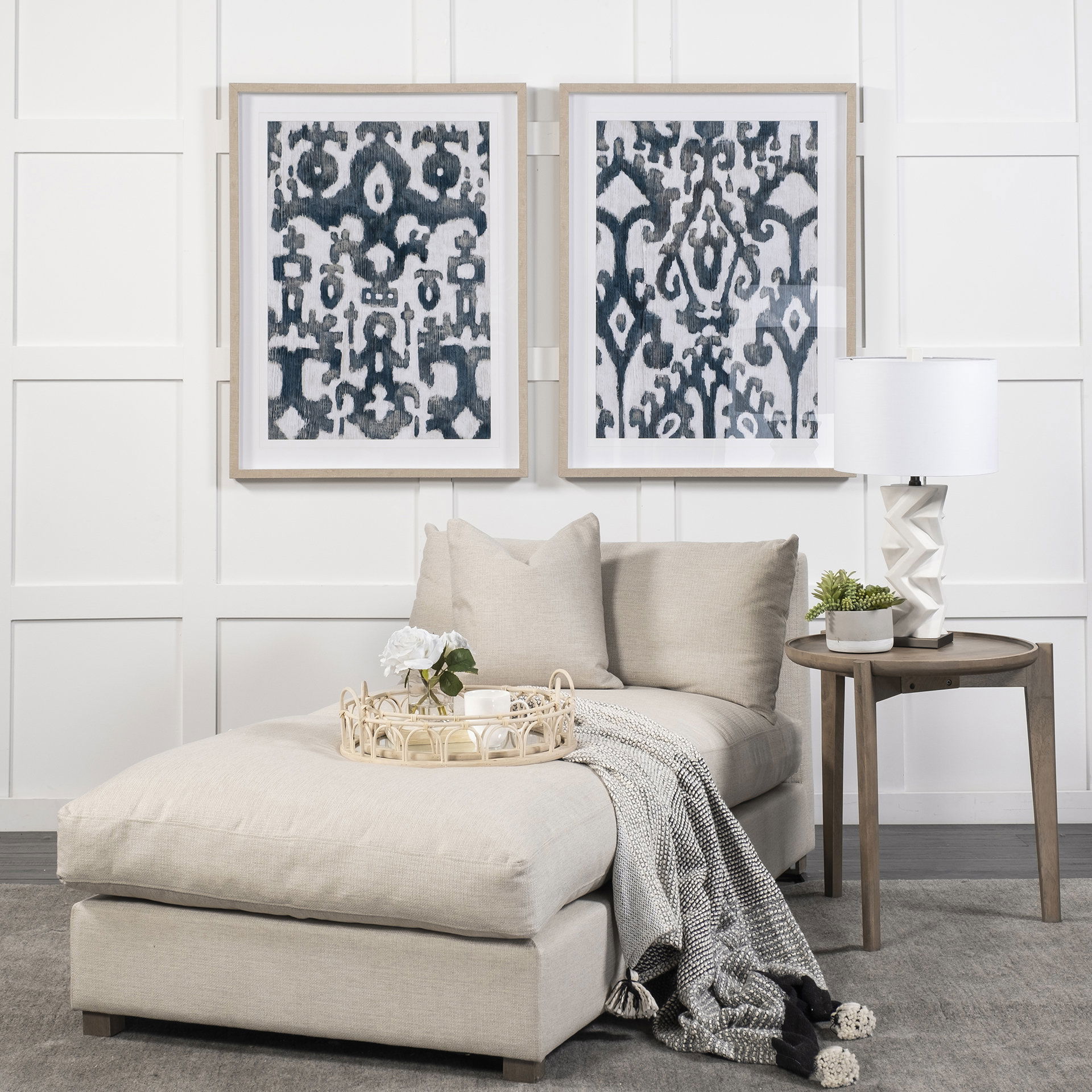 Valence Beige Throw Pillow Sectional Piece, Sectional Sofa by Mercana, 17.72" length x 0.39" width x 17.72" height View 3