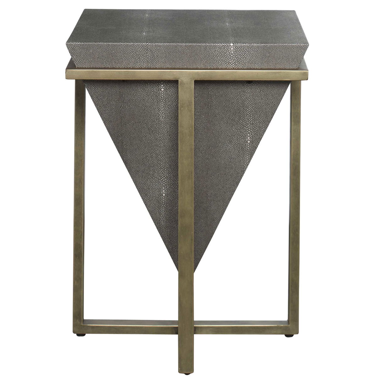Bertrand Shagreen Accent Table, Side & End Table by Uttermost, 18.25" width x 25.25" height x 18.25" depth View 6