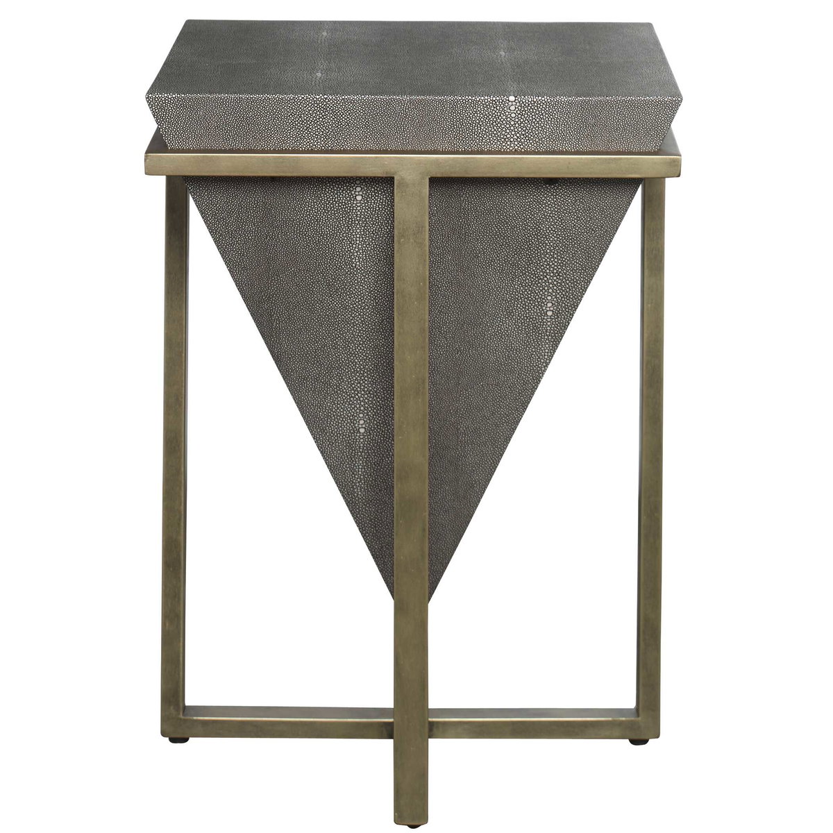 Bertrand Shagreen Accent Table, Side & End Table by Uttermost, 18.25" width x 25.25" height x 18.25" depth View 6
