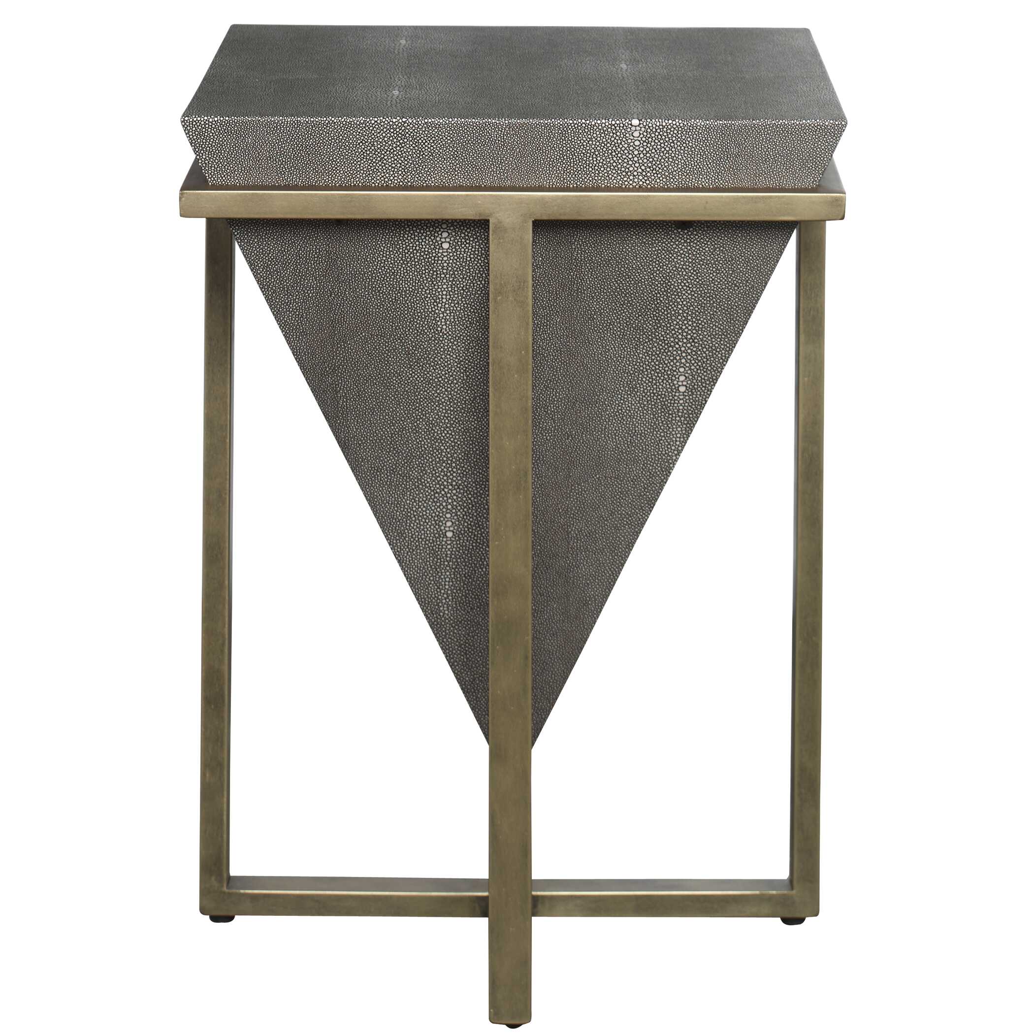 Bertrand Shagreen Accent Table large image 