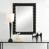 Studded Black Mirror, by Uttermost, 31.75" width x 43.25" height x 2" depth thumbnail 2
