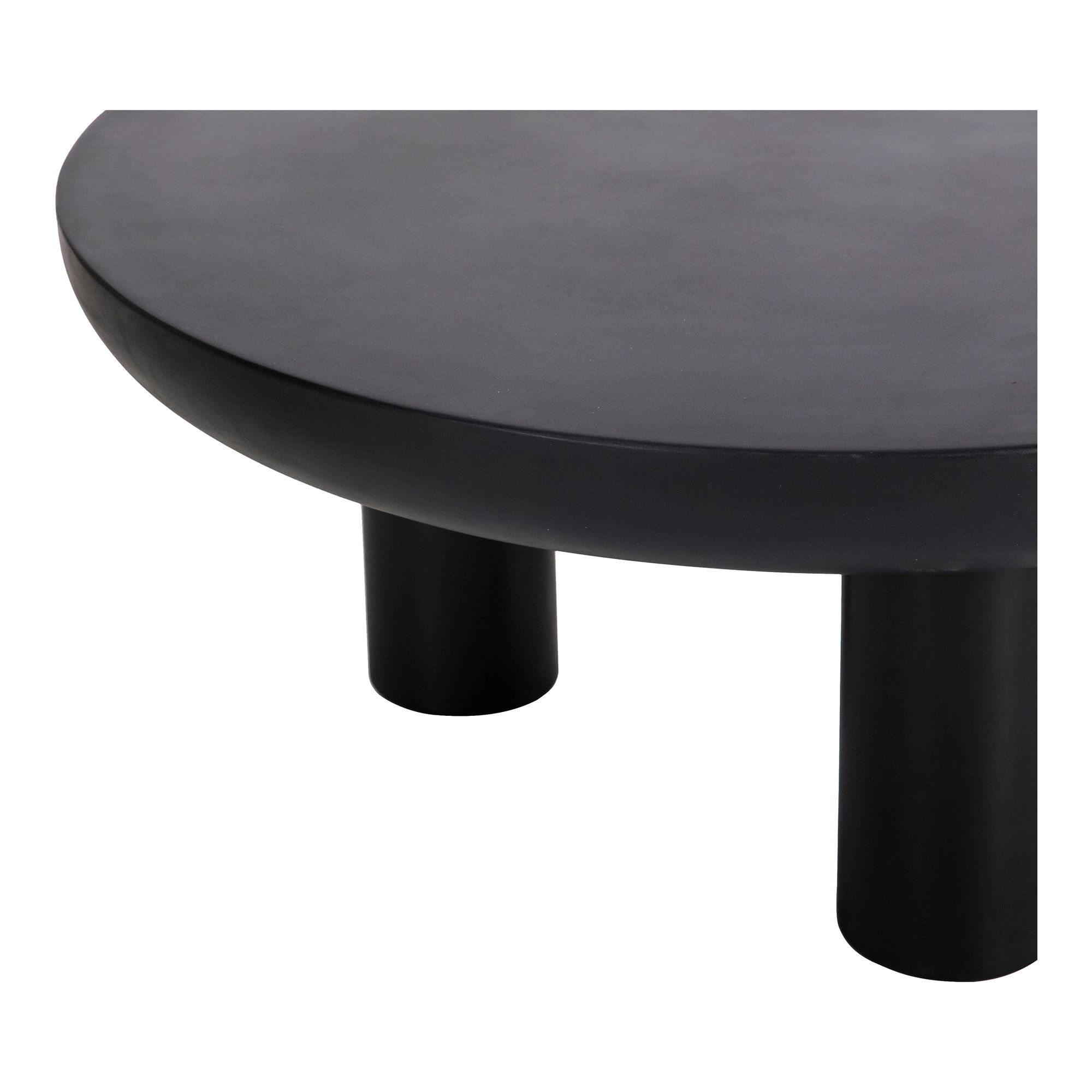Rocca Coffee Table Black, by Moe's Home, 35.5" width x 15" height x 35.5" depth View 4
