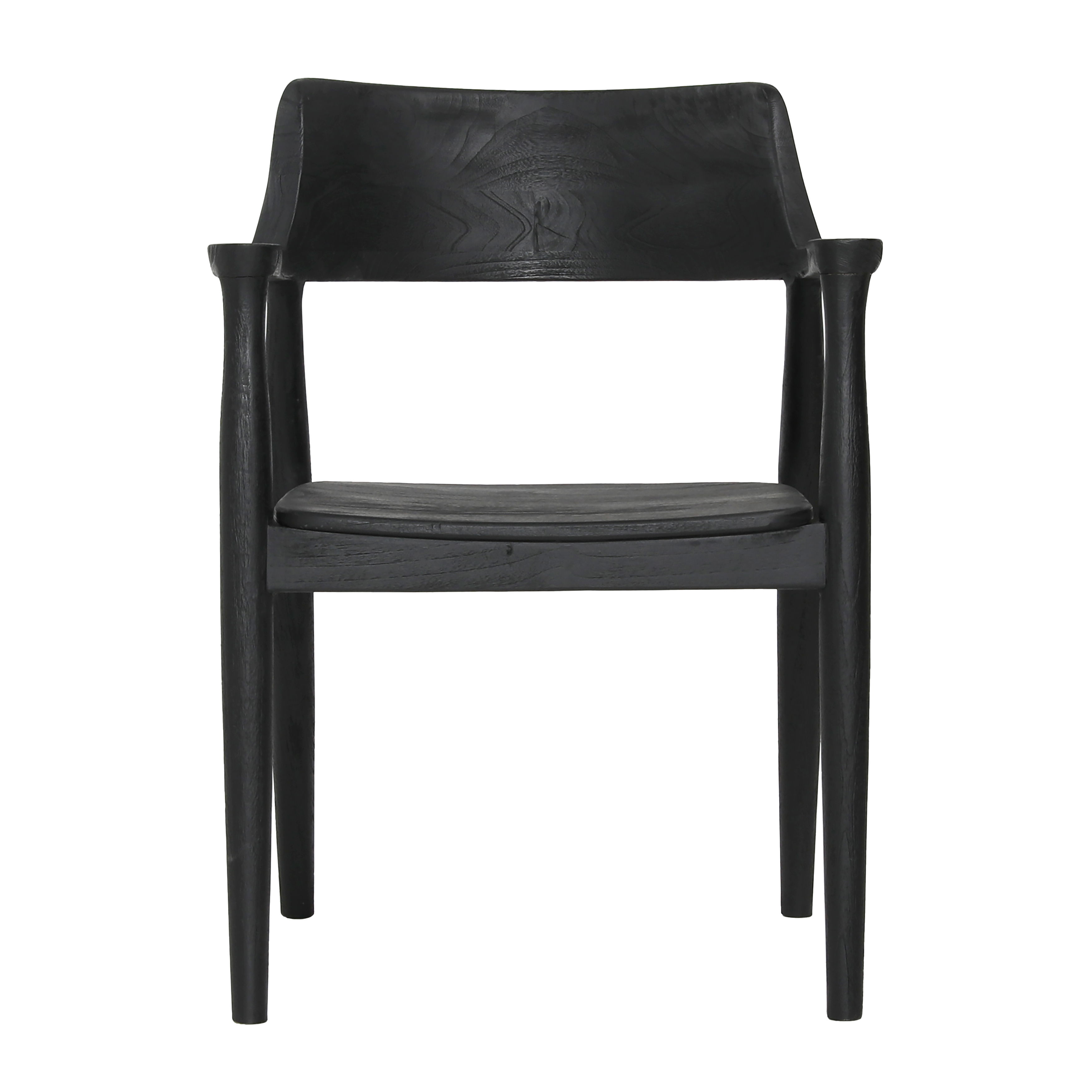 Stafford Dining Chair Black, by Dovetail, 22.83" width x 31.25" height x 21.88" depth View 2