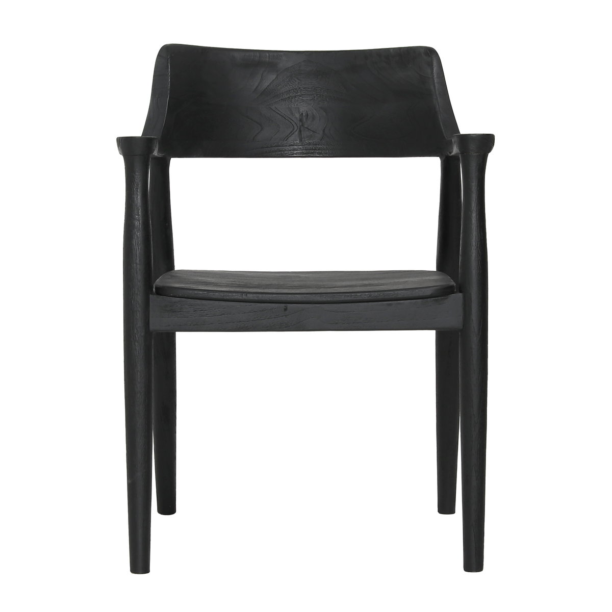 Stafford Dining Chair Black, by Dovetail, 22.83" width x 31.25" height x 22" depth View 2