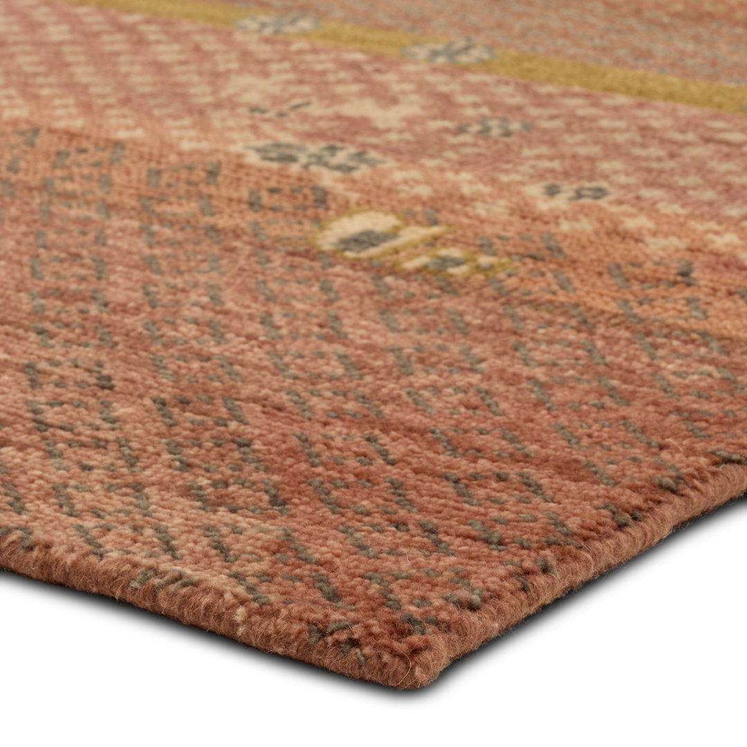 Jaipur Living Kakero LIB14 Handknotted Bohemian Red Area Rug (10'x14') large image 