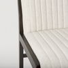 Tahoe Cream Fabric and Black-Brown Wood Dining Chair thumbnail 11