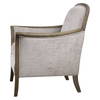 Brittoney Taupe Armchair, Accent Chair by Uttermost, 32" width x 35" height x 30.5" depth thumbnail 4