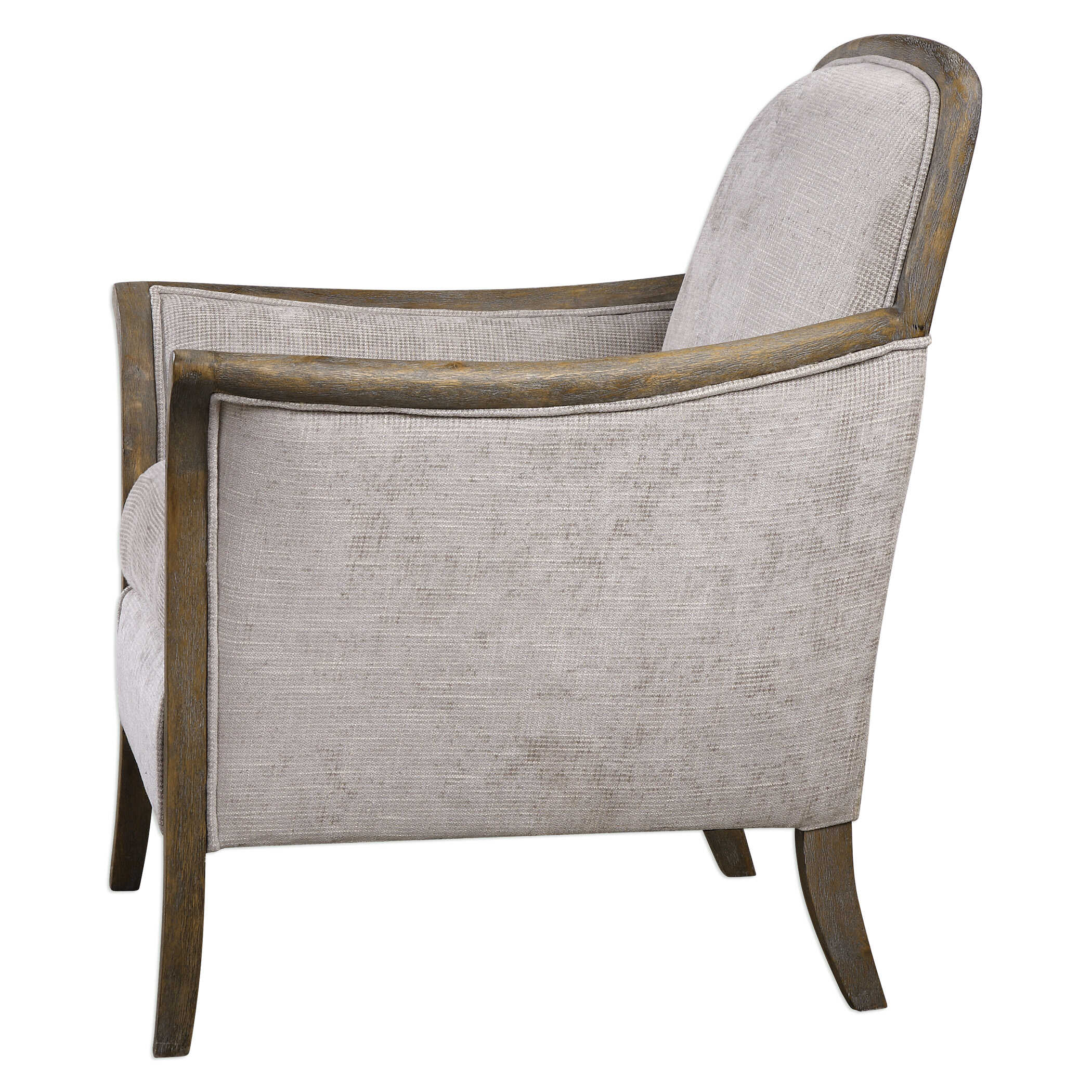 Brittoney Taupe Armchair, Furniture by Uttermost, 32" width x 35" height x 30.5" depth View 4