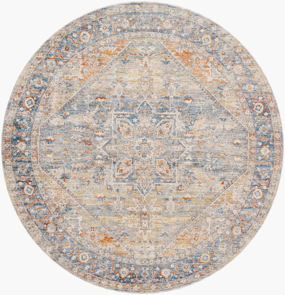 Chicago Machine Woven Rug, by Surya, 6'6.74" length x 6'6.74" width