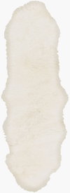 Sheepskin Handmade Rug, by Surya, 6' length x 2' width thumbnail