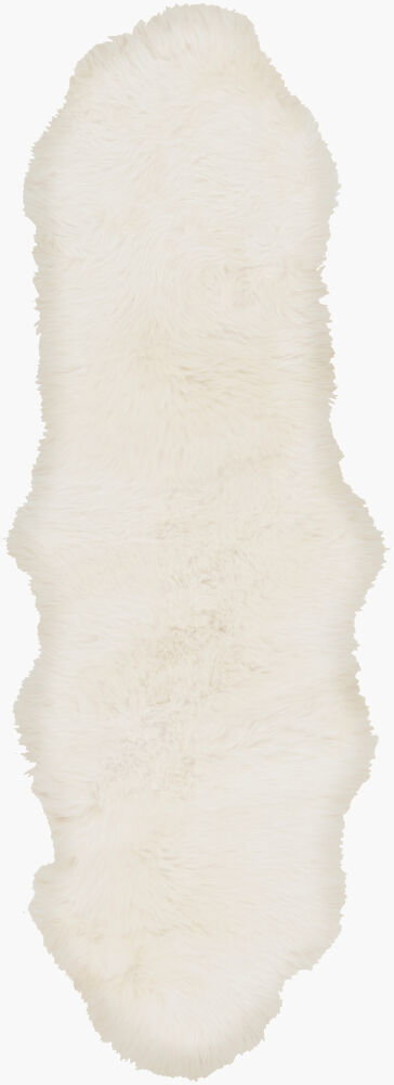 Sheepskin Handmade Rug, by Surya, 6' length x 2' width