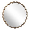 Cerrito Antique Brass Round Mirror, by Uttermost, 2'10" width x 2'10" height x 1.5" depth thumbnail 5