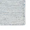 Provence Geometric Hand-Woven Wool Light Blue/Ivory Area Rug thumbnail 5