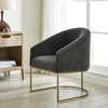Hanni Charcoal Dining Chair, by Uttermost, 25" width x 32" height x 27" depth thumbnail 4