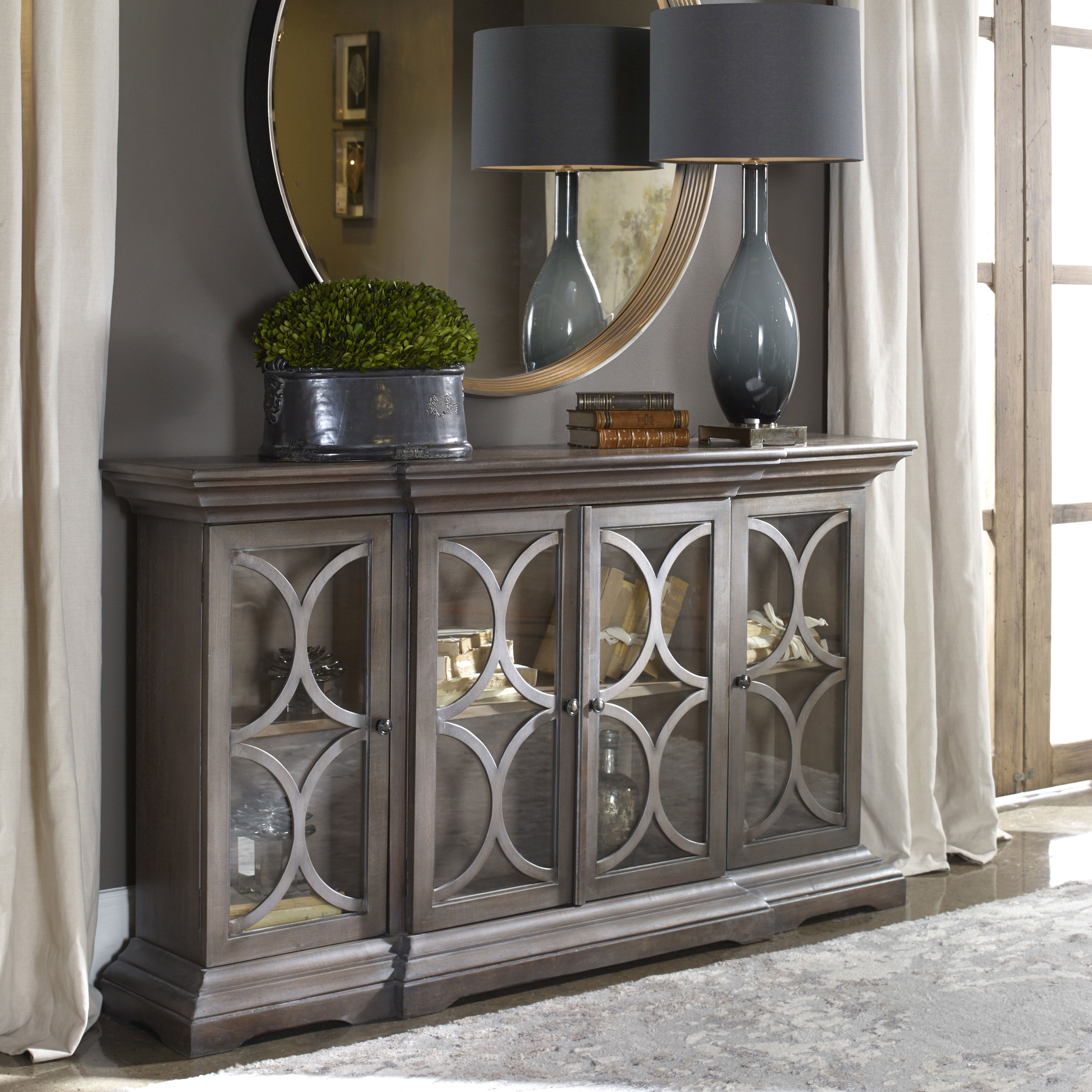 Belino Wooden 4 Door Chest large image 