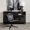 Colarado Black Leather Cushions with Black Metal Frame Sling-Style Accent Chair thumbnail 1