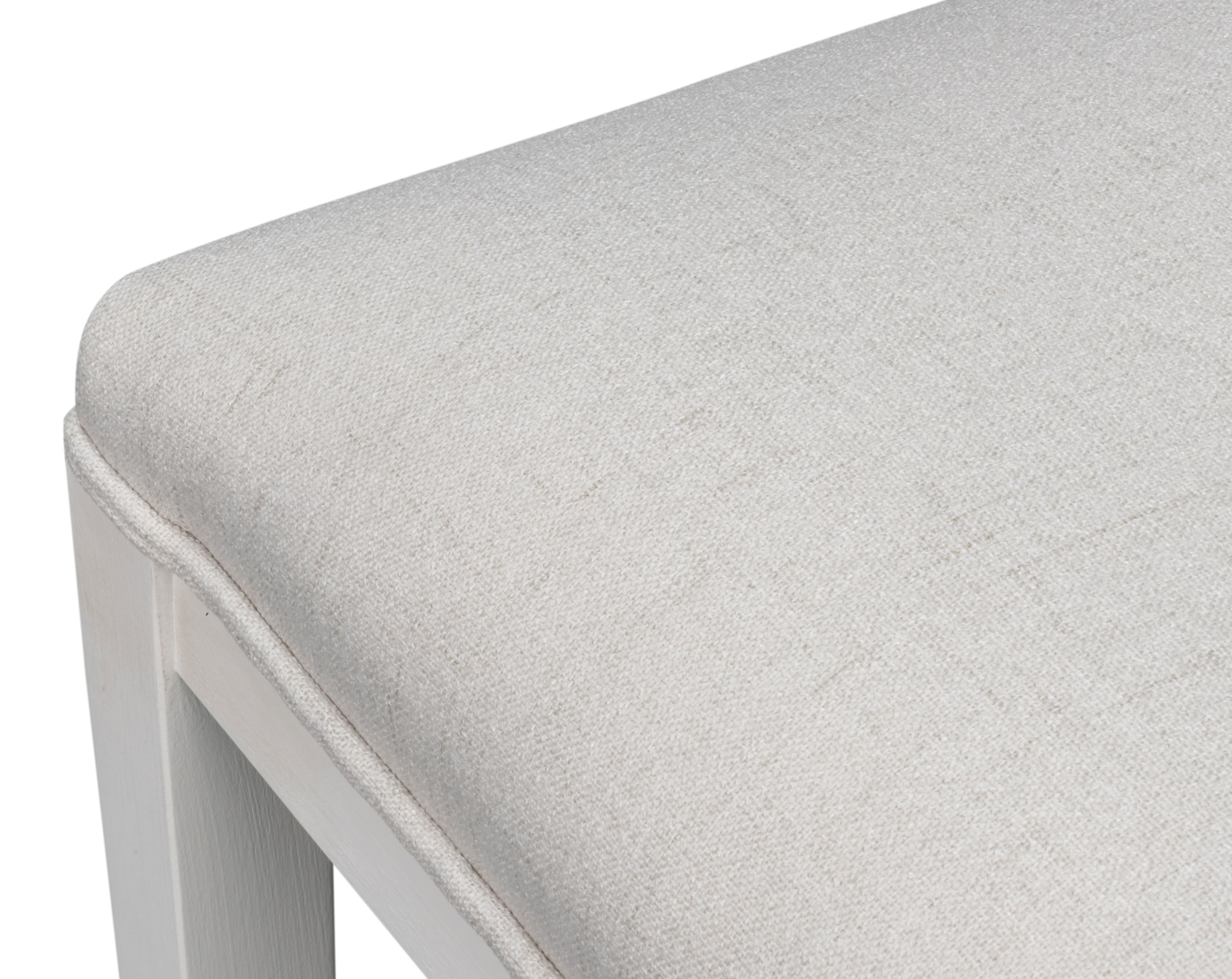 Goccia Side Chair, Cortina White, Crema, Dining Chair by Sarreid, 21" length x 19" width x 41" height View 4