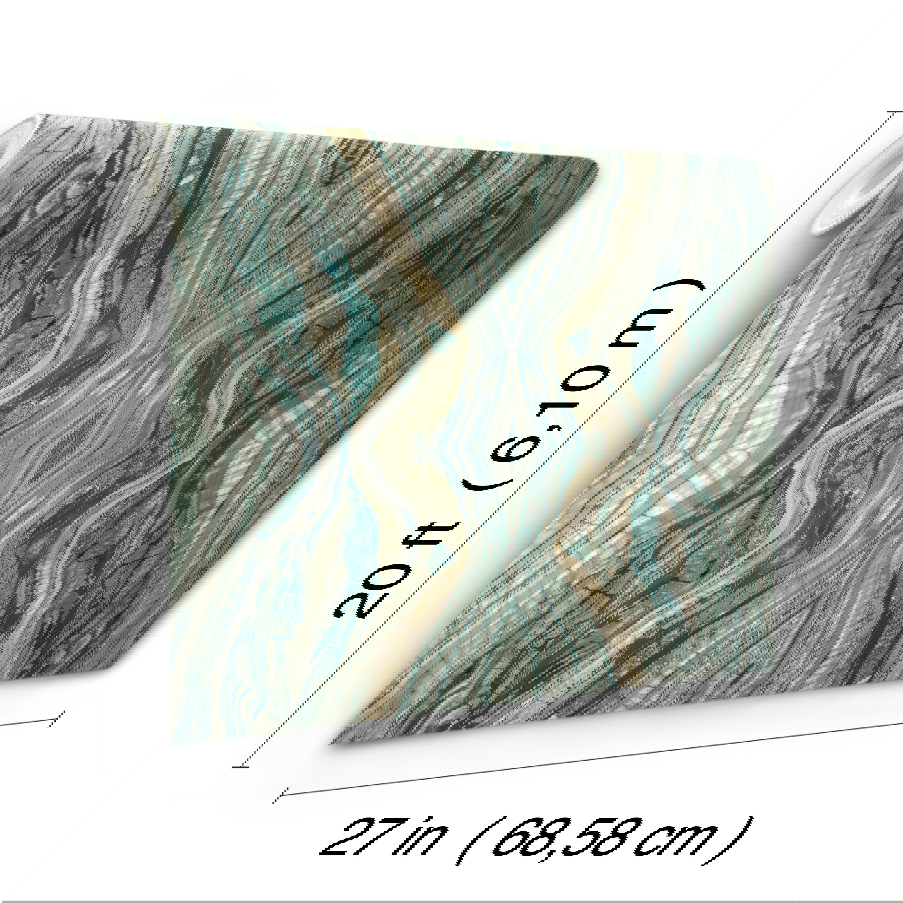 Kaleidoscope Teal Peel & Stick Wallpaper, by York Wall, 20' length x 2'3" width x 0.02" depth View 8