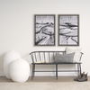 Jolie Cream with Black Print Linen Lumbar Decorative Pillow Cover thumbnail 1