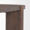 Sohan Dark Elm Wood Oval Dining Table, by Mercana, 91" length x 38" width x 30" height thumbnail 9
