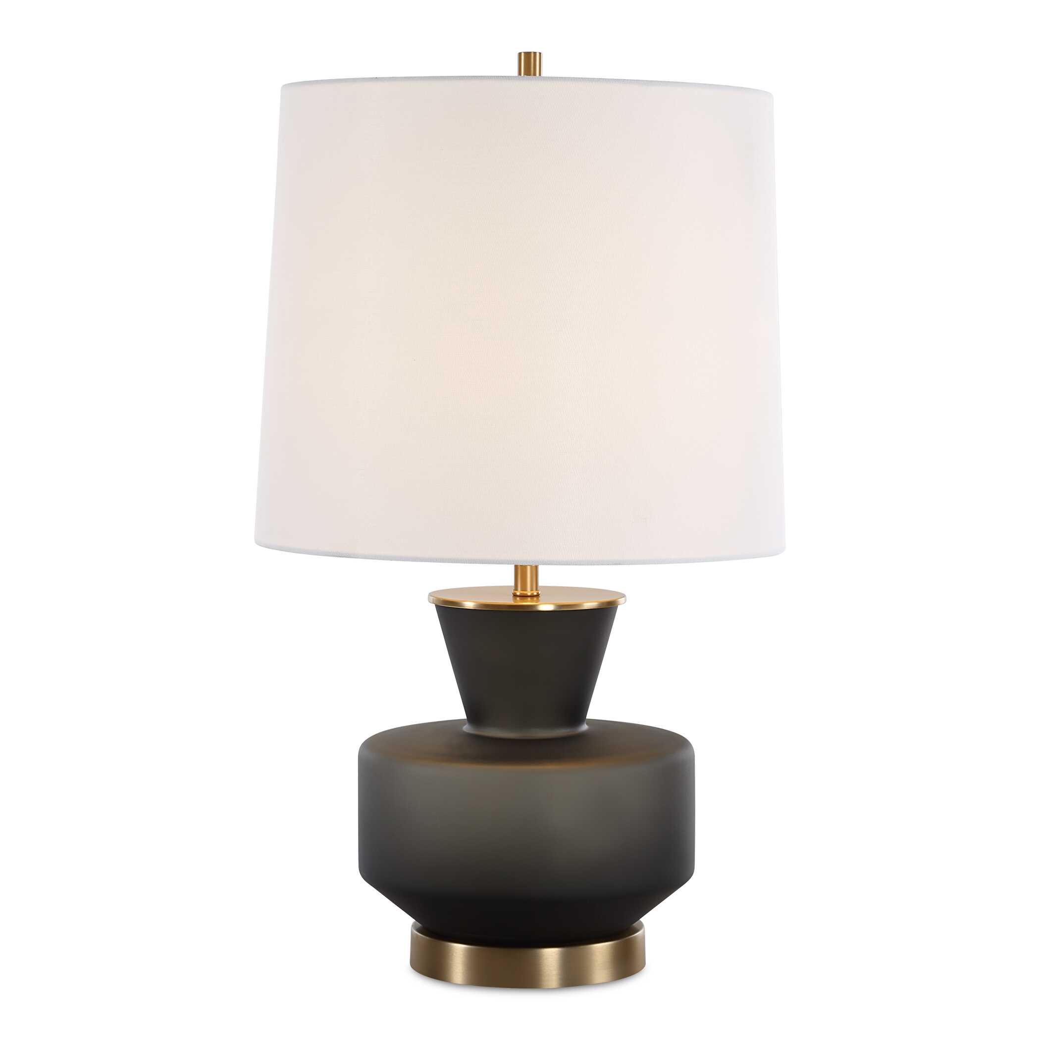 Trentino Black Table Lamp, by Uttermost, 16" width x 28" height x 16" depth View 1