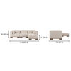 June Lounge Modular Sectional Oatmeal, Sectional Sofa by Moe's Home, 115" width x 30" height x 75" depth thumbnail 10