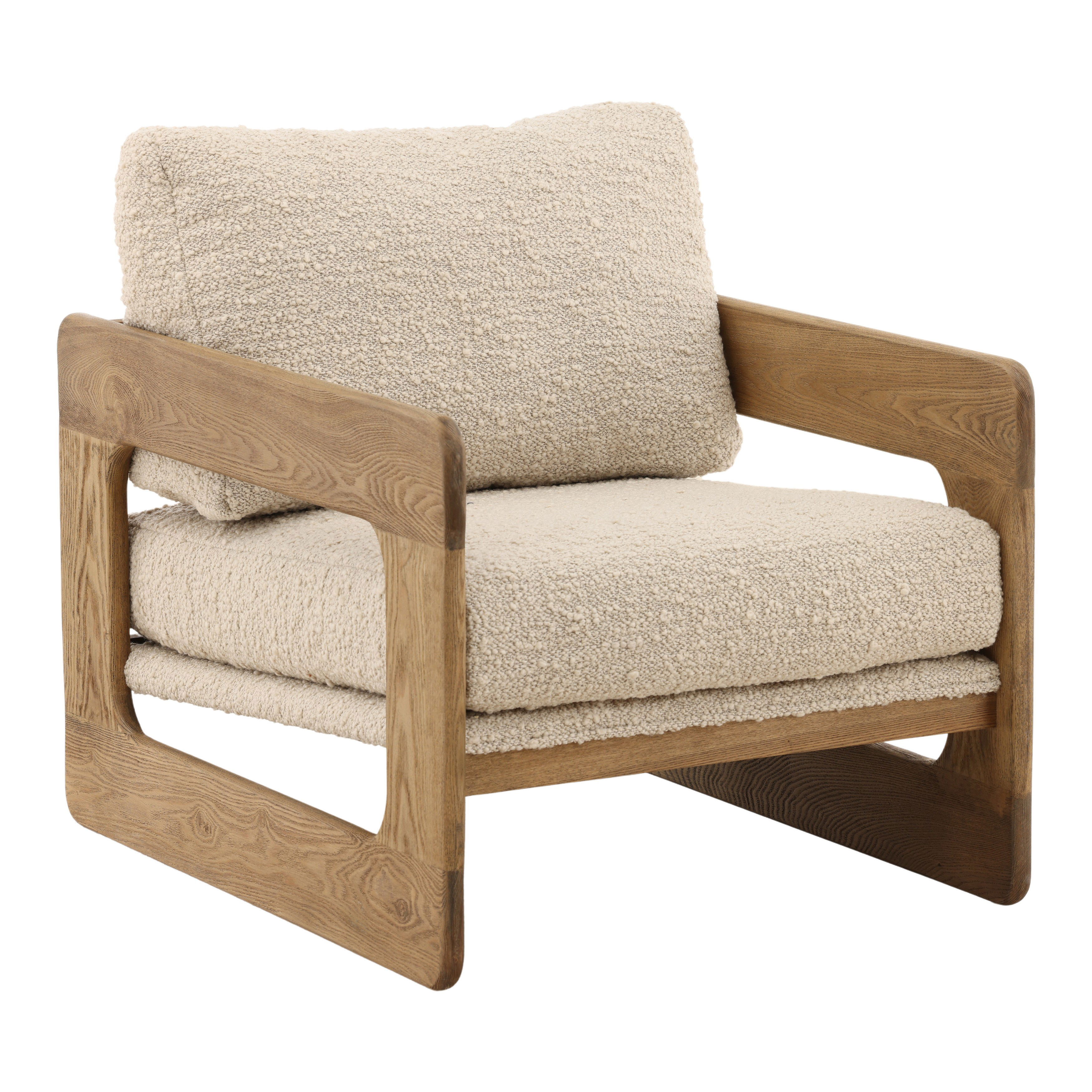 Malia Occasional Chair Birch, Accent Chair by Dovetail, 26" width x 30" height x 33.46" depth View 1
