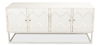 Aztec Sideboard On Stand, Whitewash, Cabinets & Sideboard by Sarreid, 80" length x 21" width x 35" height thumbnail 13
