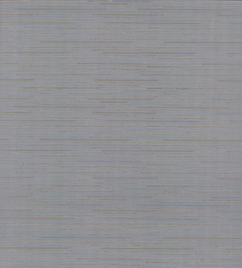 Ribbon Bamboo Blue & Silver Metallic Wallpaper