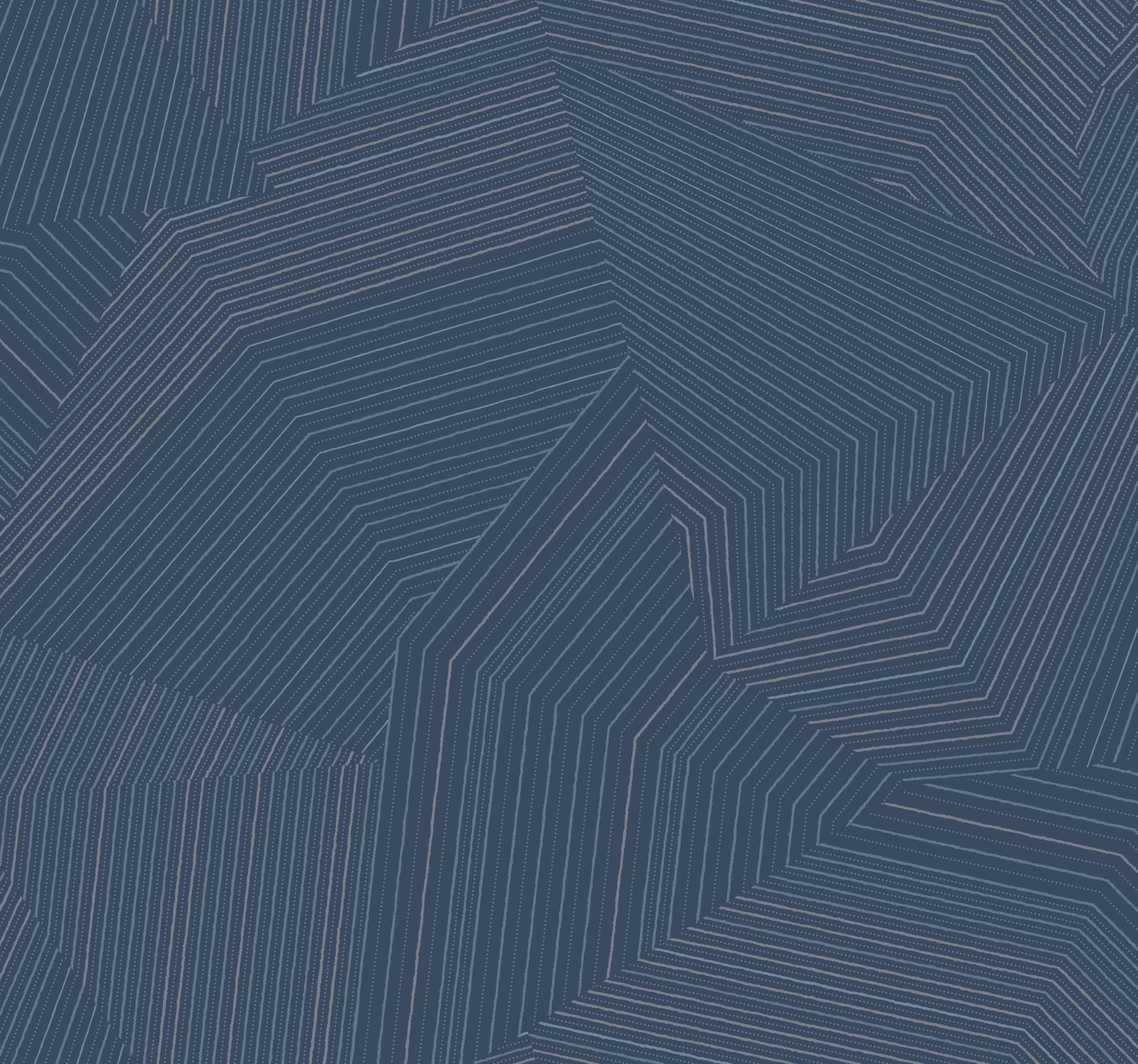 Dotted Maze Navy Wallpaper large image 
